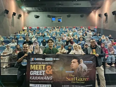 Nobar & Meet and Greet The Sun Gazer di Karawang Diserbu Penonton